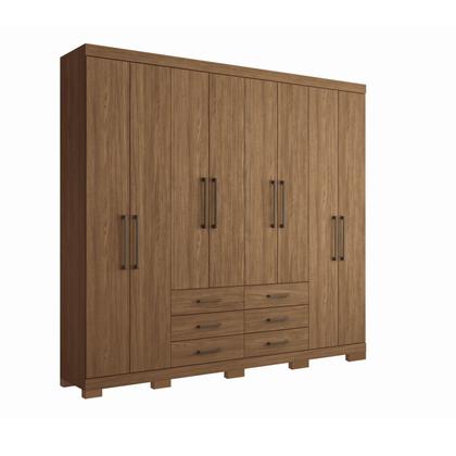Imagem de Guarda Roupa Casal 8 Portas 6 Gavetas Master com Pés