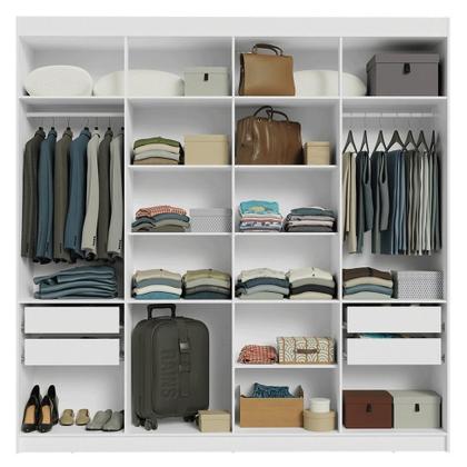 Imagem de Guarda-roupa Casal 8 Portas Batentes Madesa.