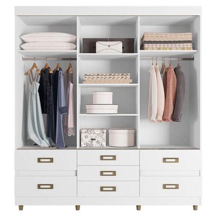 Imagem de Guarda Roupa Casal Ambiente 37020 Branco - Araplac