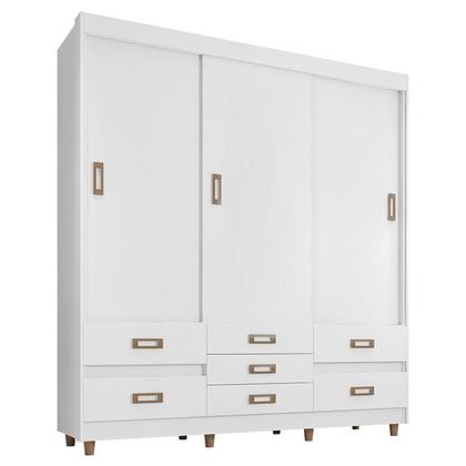 Imagem de Guarda Roupa Casal Ambiente 37020 Branco  Araplac