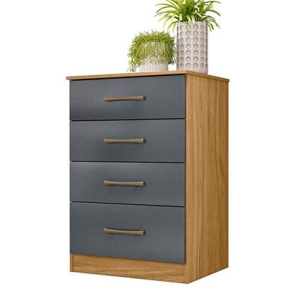 Imagem de Guarda Roupa Casal Ambiente MS912 com espelho e Cômoda MS913 Freijó Cinza  Moval