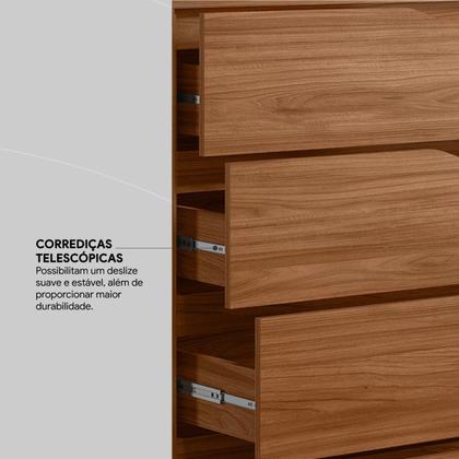 Imagem de Guarda Roupa Casal Atrice 6 Portas com 2 Portas em Espelho