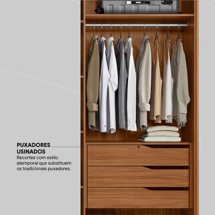 Imagem de Guarda Roupa Casal Atrice 6 Portas com 2 Portas em Espelho