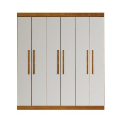 Imagem de Guarda-Roupa Casal Beverly 6 PT Imbuia e Off White