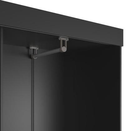 Guarda-Roupa Casal Boreal 2 Portas Preto - Mobly Imagem de Guarda-Roupa Casal Boreal 2 Portas Preto