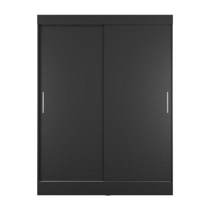 Guarda-Roupa Casal Boreal 2 Portas Preto - Mobly Imagem de Guarda-Roupa Casal Boreal 2 Portas Preto