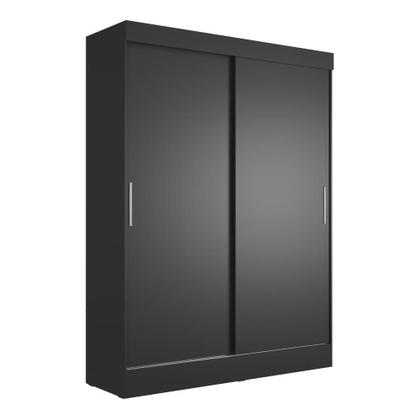 Guarda-Roupa Casal Boreal 2 Portas Preto - Mobly Imagem de Guarda-Roupa Casal Boreal 2 Portas Preto