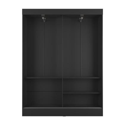 Guarda-Roupa Casal Boreal 2 Portas Preto - Mobly Imagem de Guarda-Roupa Casal Boreal 2 Portas Preto