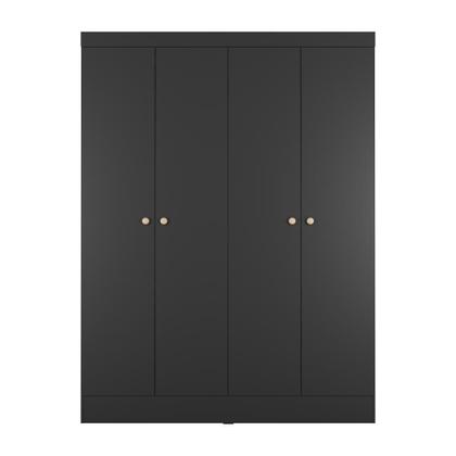 Imagem de Guarda-Roupa Casal Boreal 4 Portas Preto