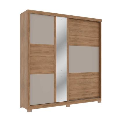 Imagem de Guarda Roupa Casal c/ Portas de Correr Reversíveis e Espelho