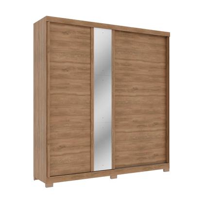 Imagem de Guarda Roupa Casal c/ Portas de Correr Reversíveis e Espelho