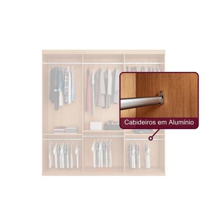 Imagem de Guarda Roupa Casal Chile 100% Mdf 3 Portas de Correr