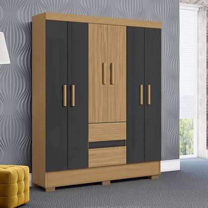 Imagem de Guarda Roupa Casal Coimbra 2005138 Atacama Grafite - Aramóveis