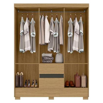 Imagem de Guarda Roupa Casal Coimbra 2005138 Atacama Grafite - Aramóveis