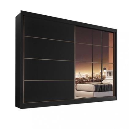 Imagem de Guarda Roupa Casal com 1 Porta com espelho Servilha Made Marcs