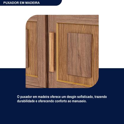 Imagem de Guarda-Roupa Casal com Espelho 12 Portas 4 Gavetas Rio Branco Premium Yescasa