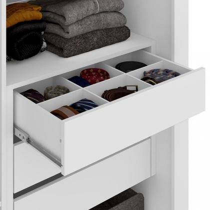 Imagem de Guarda Roupa Casal com Espelho 2 Portas 6 Gavetas Imperador Plus Zanzini