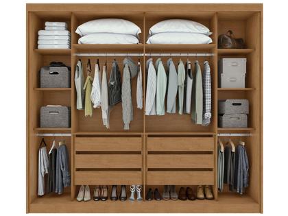 Guarda-roupa Casal com Espelho 2 Portas de Correr 6 Gavetas Caemmun Toronto Imagem de Guarda-roupa Casal com Espelho 2 Portas de Correr 6 Gavetas Caemmun Toronto