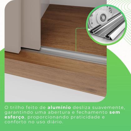 Imagem de Guarda-Roupa Casal com Espelho 3 Portas 4 Gavetas Costa Rica