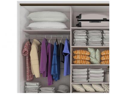 Guarda-roupa Casal com Espelho 3 Portas 6 Gavetas Caemmun Spazio Imagem de Guarda-roupa Casal com Espelho 3 Portas 6 Gavetas Caemmun Spazio