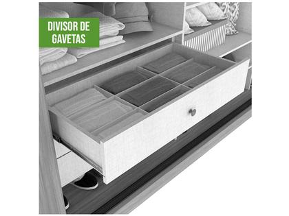 Guarda-roupa Casal com Espelho 3 Portas 6 Gavetas Caemmun Spazio Imagem de Guarda-roupa Casal com Espelho 3 Portas 6 Gavetas Caemmun Spazio