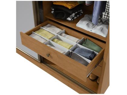 Guarda-roupa Casal com Espelho 3 Portas 6 Gavetas Caemmun Spazio Imagem de Guarda-roupa Casal com Espelho 3 Portas 6 Gavetas Caemmun Spazio