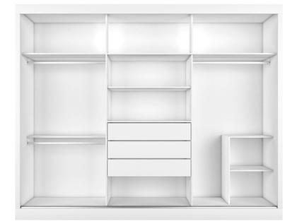 Imagem de Guarda-roupa Casal com Espelho 3 Portas de Correr