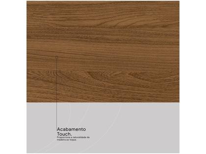 Imagem de Guarda-roupa Casal com Espelho 3 Portas de Correr 6 Gavetas Demóbile Londres