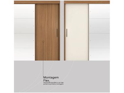 Imagem de Guarda-roupa Casal com Espelho 3 Portas de Correr 6 Gavetas Demóbile Londres