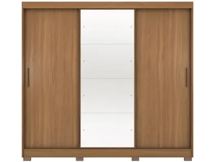 Imagem de Guarda-roupa Casal com Espelho 3 Portas de Correr 6 Gavetas Demóbile Londres