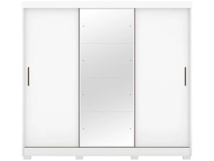 Imagem de Guarda-roupa Casal com Espelho 3 Portas de Correr 6 Gavetas Demóbile Londres