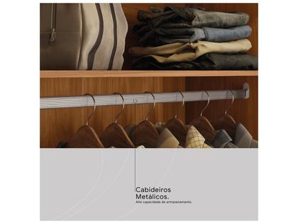 Imagem de Guarda-roupa Casal com Espelho 4 Gavetas 6 Portas Demobile Giardino