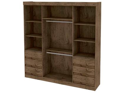 Imagem de Guarda-roupa Casal com Espelho 4 Portas 6 Gavetas Araplac Atraente Sofia