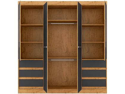 Imagem de Guarda-roupa Casal com Espelho 4 Portas 6 Gavetas Araplac Atraente Sofia