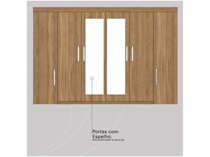 Imagem de Guarda-roupa Casal com Espelho 6 Portas