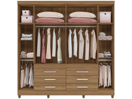 Imagem de Guarda-roupa Casal com Espelho 6 Portas