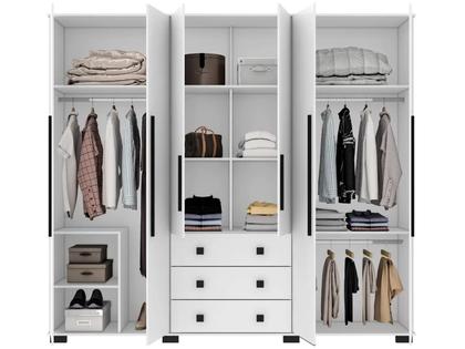 Imagem de Guarda-roupa Casal com Espelho 6 Portas Araplac Malu