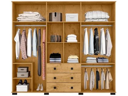 Imagem de Guarda-roupa Casal com Espelho 6 Portas Araplac Malu
