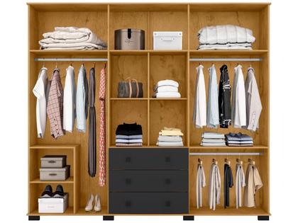 Imagem de Guarda-roupa Casal com Espelho 6 Portas Araplac Malu