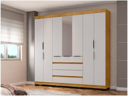 Guarda-roupa Casal com Espelho 7 Portas 4 Gavetas Araplac Lisboa