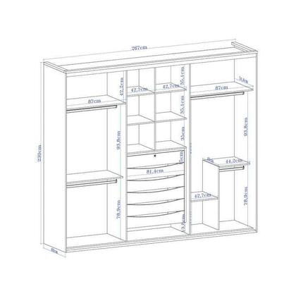 Guarda-Roupa Casal com Espelho Luan 3 PT 6 GV Branco - Mobly Imagem de Guarda-Roupa Casal com Espelho Luan 3 PT 6 GV Branco