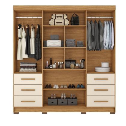 Imagem de Guarda-roupa Casal com Espelhos 4 Portas 6 Gavetas Estrela
