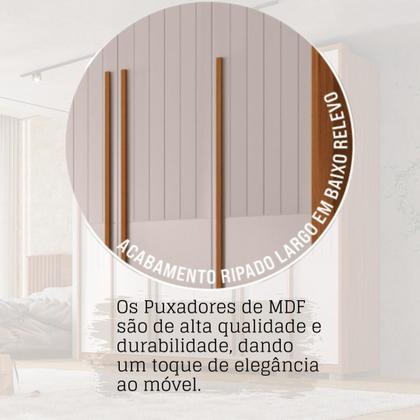 Imagem de Guarda-Roupa Casal com Frisado 6 Portas 6 Gavetas Suburban Gold 100% MDF Espresso Móveis