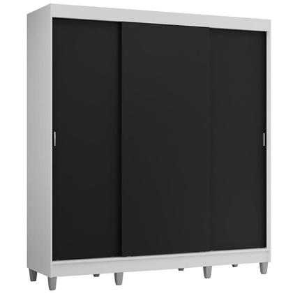 Imagem de Guarda-Roupa Casal com Pés 3 Portas de Correr Reno Madesa B