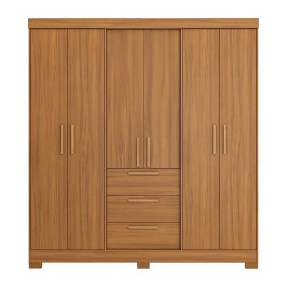 Imagem de Guarda Roupa Casal com Pés 6 Portas 3 Gavetas em MDF NT 6030 Notável Móveis