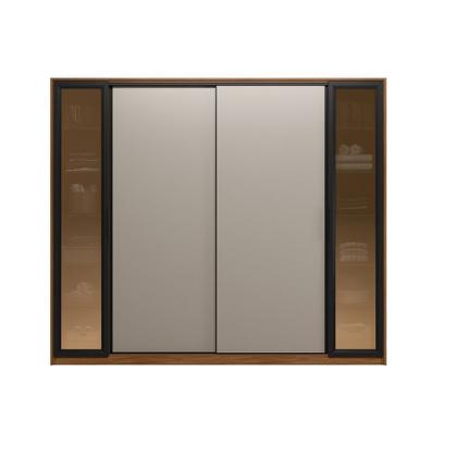 Imagem de Guarda Roupa Casal com Vidro Reflecta 4 Portas 4 Gavetas Flex Laredo Demartêz