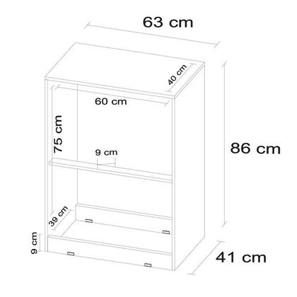Imagem de Guarda Roupa Casal Ecom 2 com Multiuso Golden com Cômoda Astral Café - Demóbile