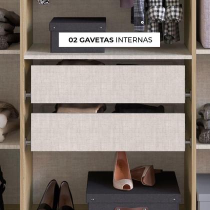 Guarda-Roupa Casal Édez Zen, 6 Portas, Cedro - EDEZ - Guarda-Roupa