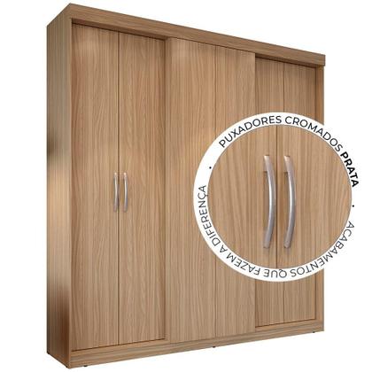 Guarda-Roupa Casal Édez Zen, 6 Portas, Cedro - EDEZ - Guarda-Roupa