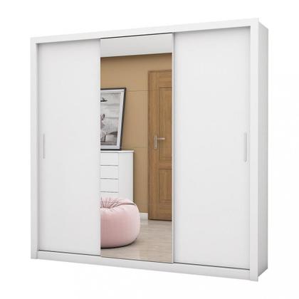 Imagem de Guarda Roupa Casal Espelho 3 Portas 4 Gavetas Luna Plus Carioca Móveis